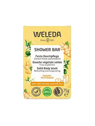 WELEDA | Feste Duschpflege Ginger+Petitgrain 75g | 